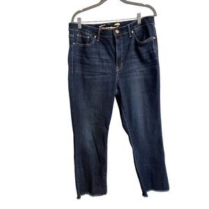 Seven7 Hayden Dark Wash Denim Jeans Unique Faded Design Unisex